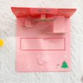 thumbnail image 4 of Christmas DecorationsGreeting Card3D Three Christmas Greeting Card Holiday Blessing Children's Handmade Message Card Christmas Three Greeting Card Paper Carving Creative Blessing Message Car, 4 of 5