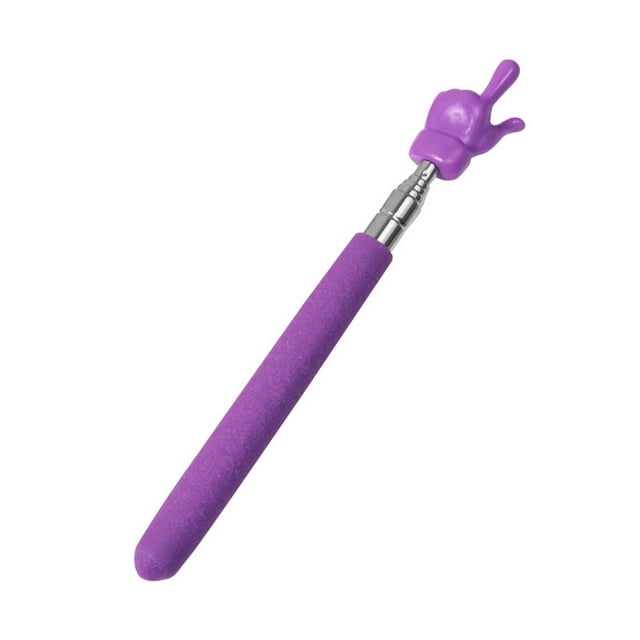 Pointeur d'Enseignant Rétractable Couleur Antidérapant Poignée Conception de Doigt Tige Télescopique en Acier Inoxydable Guidant Multifonctionnel Long Teac
