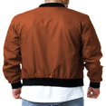 thumbnail image 2 of Veste Bomber pour Hommes Patchwork Manteaux Automne Hiver, 2 of 5