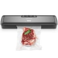 thumbnail image 1 of Chefman Food Vacuum Sealer Machine Compact Vacuum Sealer with Moist & Dry Settings Perfect for Sous Vide Storage and Freezer One-Touch Operation Vacuum Storage Bags Included - Black, 1 of 5