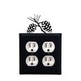 thumbnail image 1 of Village Wrought Iron EOO-89 Pinecone - Double Outlet Electric Cover, 1 of 3