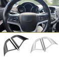 thumbnail image 2 of 2 packs for Chevrolet Cruze Sedan Hatchback 2009 - 2015  Car Chrome Steering Wheel Protective Cover Trim Sticker  Accessories, 2 of 7