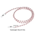 thumbnail image 2 of Chaîne de Retenue pour Lunettes, Lunettes de Lecture, Lunettes de Soleil, Corde Perlée, Chaîne Perlée, Lunettes Rétro, Support de Sangle, Décoration, Rose, 2 of 8