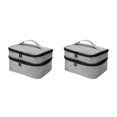 thumbnail image 2 of Redempat Sacs de Rangement pour Vernis à Ongles en Polyester pour Usage Quotidien, Robustes et Durables, Gris Clair, 2 Ensembles, 2 of 6