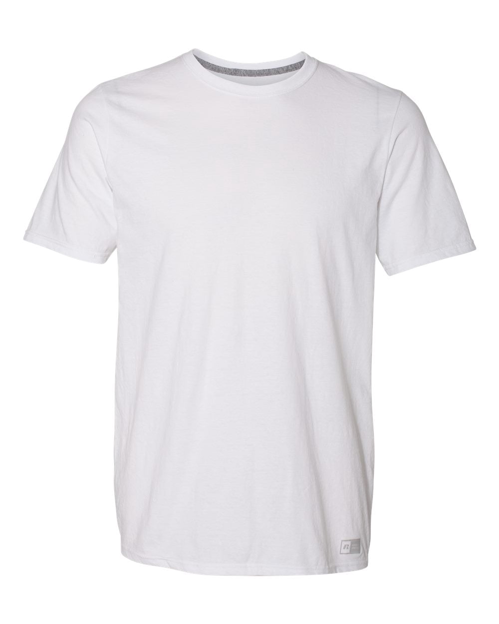 Russell Athletic T-Shirt de Performance Essentiel 60/40, P, Blanc