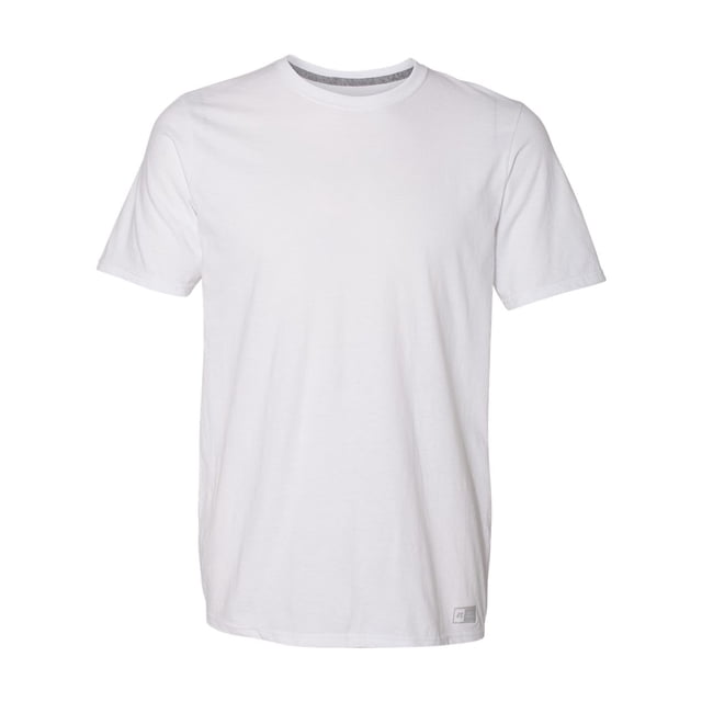 Russell Athletic T-Shirt de Performance Essentiel 60/40, L, Blanc