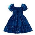 thumbnail image 2 of LOVZFMLL Girl's Maid Farm Style Long Sleeves Velvet Court Style Dress, 2 of 9
