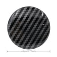 thumbnail image 2 of Étiquette de Roue en Fibre de Caoutchouc Bouchon de Roue en Fibre Noir, 2 of 4