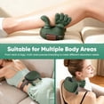 thumbnail image 3 of Neck Massager with Heat Hand Shoulder Back Massage with Fingers Bionic Heated Masseur Dos Et Cou For Pain Relief Palm Massager-Green,Green, 3 of 13