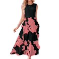 thumbnail image 1 of EIMELI Robe Élégante pour Femmes Mode Irrégulière Fendue Robe Décontractée Simple Vacances au Bord de la Mer, 1 of 7