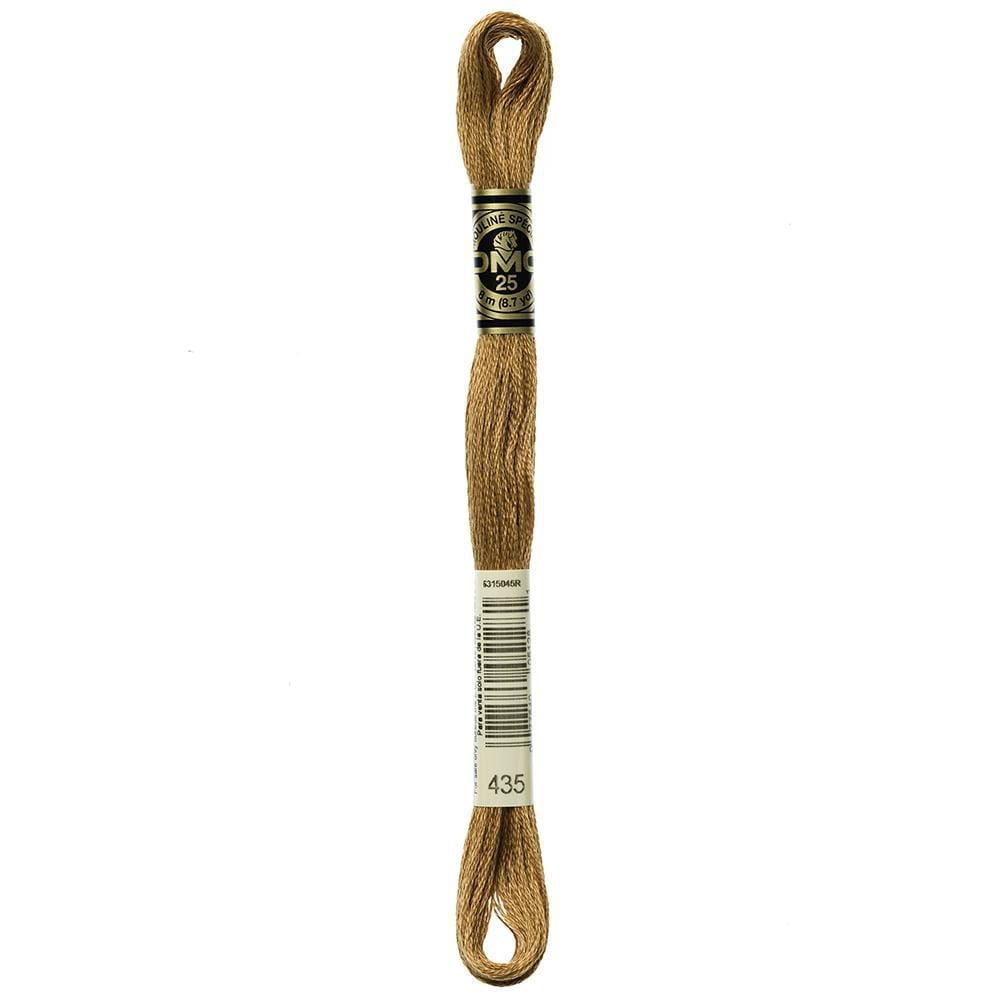 DMC 6 brins fil à broder en coton, 8 m (8.7 yd), brun