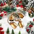 thumbnail image 1 of mmirethe Festive And Retro Christmas Cow Bell Made With Retro Style Wide Application gold B, 1 of 6