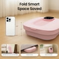thumbnail image 3 of MaxKare Collapsible Foot Spa Bath Massager with Heat, Digital Display Remote Control, 6 Large Massage Rollers, Pink, 3 of 10