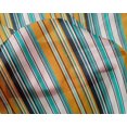 thumbnail image 3 of oneOone Silk Tabby Fabric Multicolor Stripe Print Sewing Fabric BTY 42 Inch Wide, 3 of 3