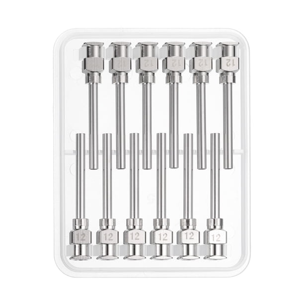 12pcs Blunt Tip Dispensing Needles 14G 1 Inch Bent Needle with Luer Olive A 12pcs Blunt Tip Dispensing Needles 14G 1 Inch Bent Needle with Luer Olive A
