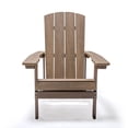 thumbnail image 3 of Tanfly Polycarbonate Adirondack Chair for Indoor/Outdoor Use - Brown, 3 of 4