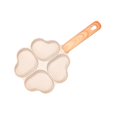 thumbnail image 2 of Heart Egg Pan Small Pancake Pan Omelet Pan Cookware Wood Handle Aluminium Alloy, 2 of 9