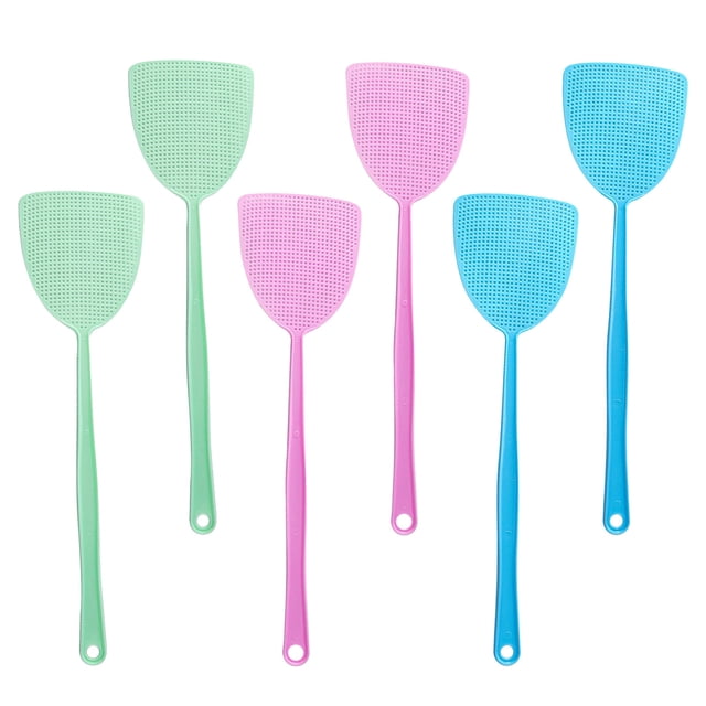 Meitianfacai Fly Swatter Control 3pcs Manual Plastic Long Handle