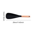 thumbnail image 2 of Silicone Scraper Kitchen Spoon Non-Stick Pan and Baking Utensils Set for Cooking Ergonomic Durable Silicone and Wood Construction, 2 of 3