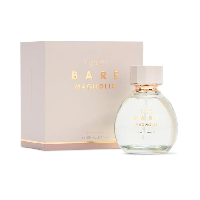 Victoria's Secret Bare Magnolia Eau de Parfum, Notes de Fleur d'Oranger, de Bois et de Musc à la Vanille, Parfums pour Femmes (3,4 oz)
