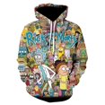 thumbnail image 1 of Rick Morty Chandail à Enfiler Impression 3D Chandail à Manches Longues Chandail de Baseball Uniforme, 1 of 2
