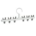 thumbnail image 2 of DOLITY Multi-Purpose Clothes Hanger Organizer Drying Rack Polypropylene Anti-Skid Space White gray, 2 of 9