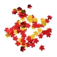 thumbnail image 2 of simhoa Confettis de Feuilles d'Érable Brillantes 15 g Décoration de Mariage et de Fête Or et Rouge, 2 of 7