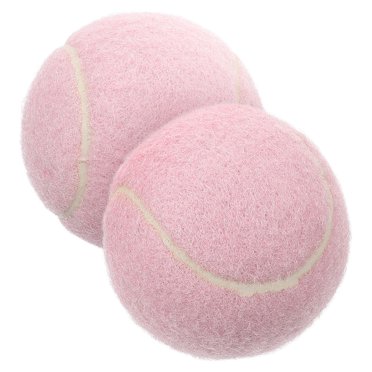 QJUHUNG 2 Pcs Tennis d'Entraînement Terrain de Jeu Tennis en Caoutchouc Tennis Débutant Pratique Balles de Tennis Tennis pour Joueur