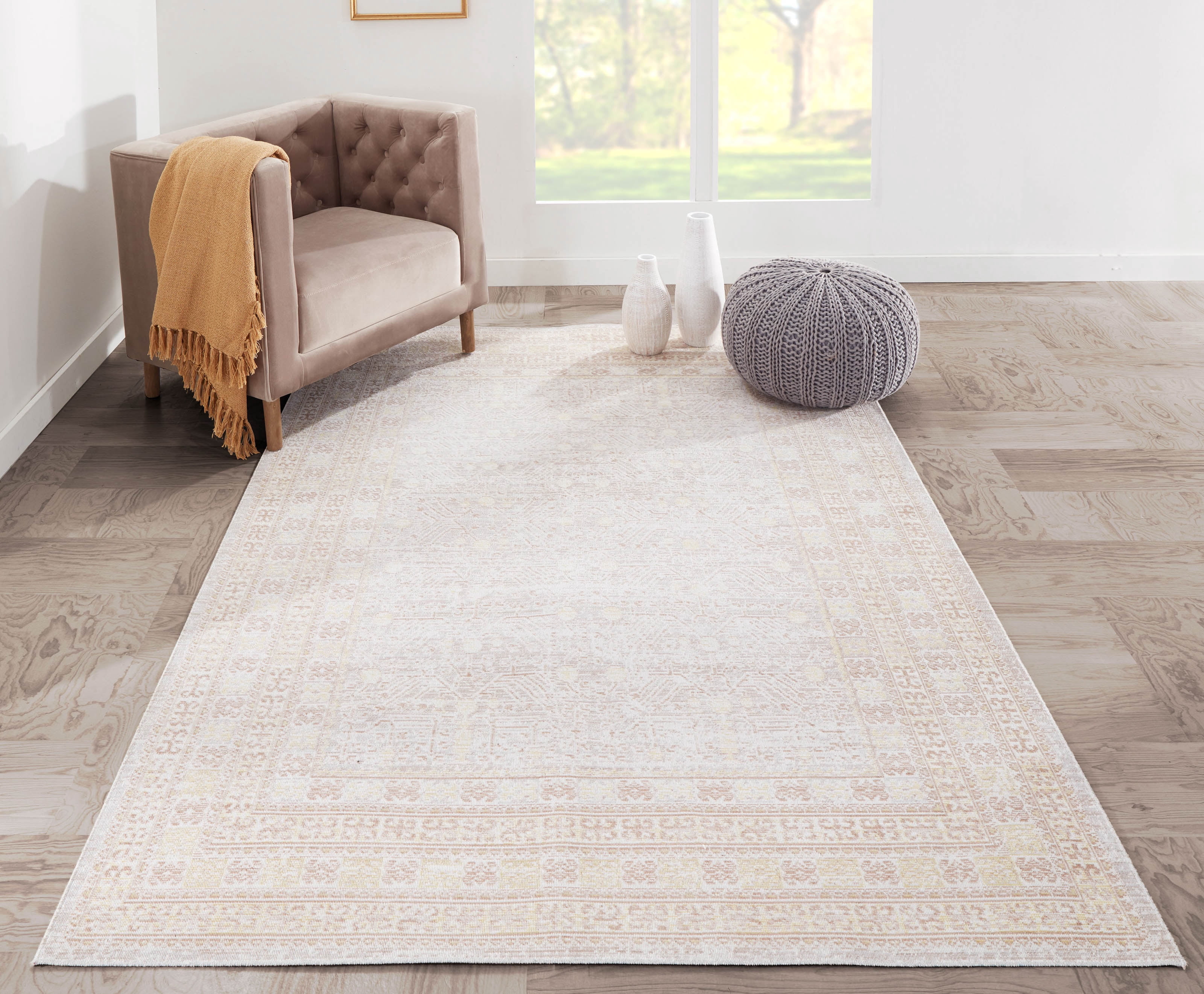 ECARPET Valeria Traditional Area Rug for Living Room, Bedroom, Dining Entrance, Hallway and More.