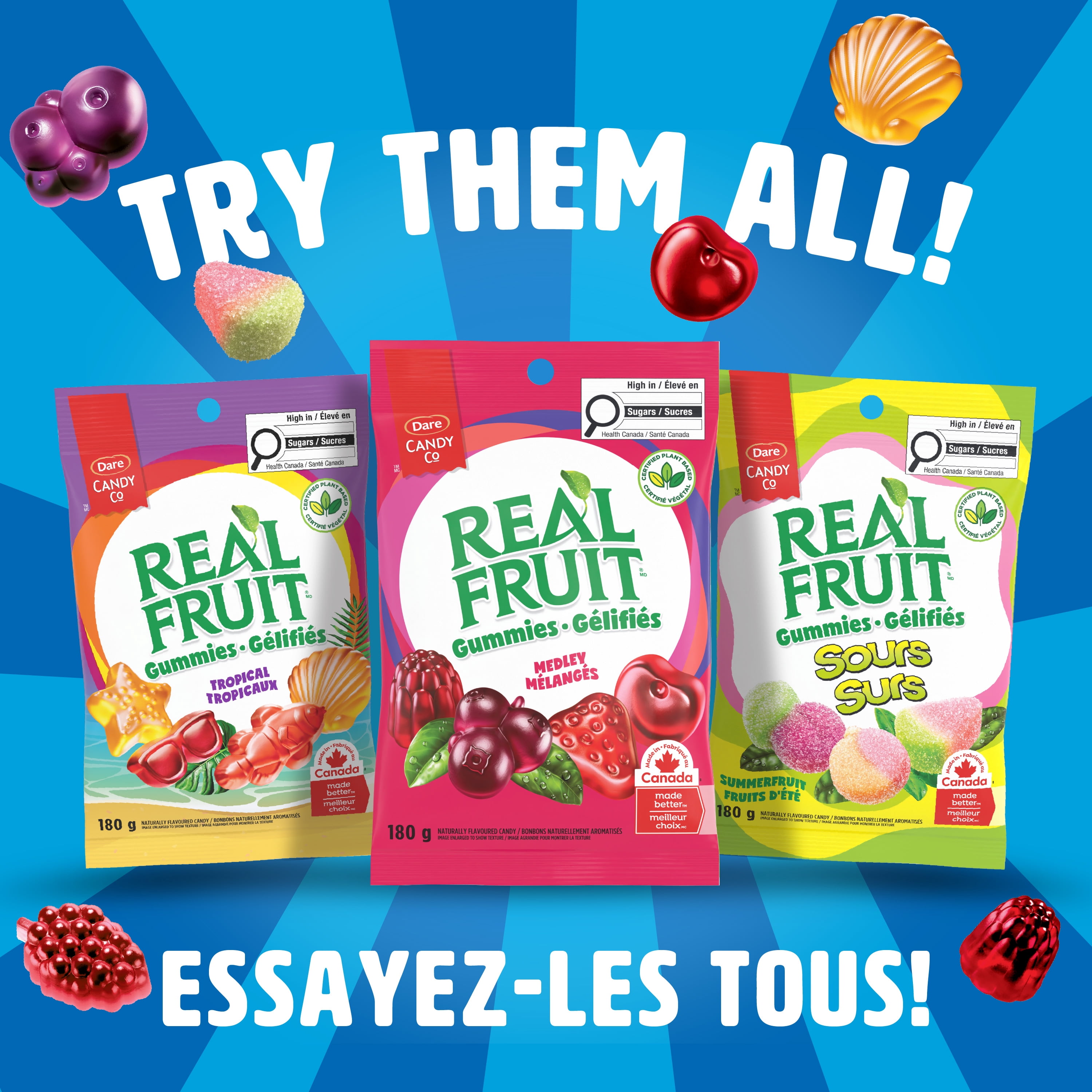 Dare REALFRUIT superfruits gélifiés, 180g