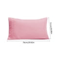 thumbnail image 3 of Fridja Queen Size Pillow Cases Set of 2, Brushed Microfiber Pillowcases with Envelope Closure, Solid Color Super Soft Breathable Shrinkage and Fade Resistants Pillowcase (Pink, 20x36 Inch), 3 of 5