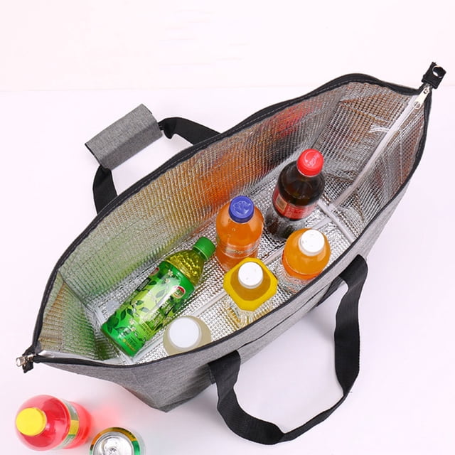 Ruiboury Food And Drinks Fresh Foldable And Portable Cooler Bag Multifunctional Durable blue small