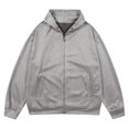 thumbnail image 1 of Pisexur Mens Winter Jacket Man Solid Color Button Zipper Cardigan Hooded Coat Mens Winter Coat Windbreaker Jacket Warming Jacket, 1 of 3