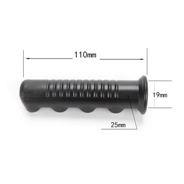 2Pcs Wheelbarrow Rubber Handles, Round Tubes Black Replacement Handles 110 x 19mm
