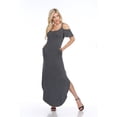 thumbnail image 1 of White Mark Women's Cold Shoulder Maxi Dress, 1 of 4