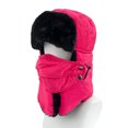 thumbnail image 2 of RXIRUCGD Men And Women Thunderheads Hat Thickened Ear Protection Face Protection Cap( Hot Pink ), 2 of 3