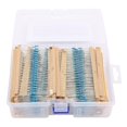 thumbnail image 2 of ANGGREK Metal Film Resistor,2600Pcs 1/4w Metal Film Resistance Resistors Set Parts Electronic Components 1 RΩ-3 MΩ,Resistor, 2 of 8