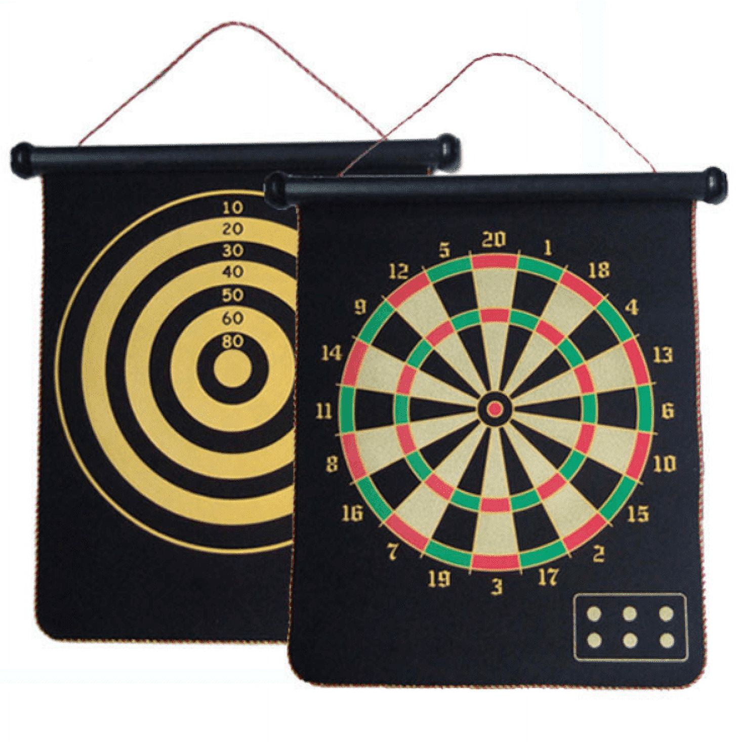 Magnetic Dartboard Set Safety Iron Dartboard Double-sided Printing Flannel Darts