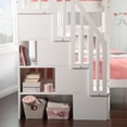 thumbnail image 2 of AFI Westbrook Solid Wood Staircase Bunk Twin Over Full in White, 2 of 8