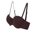 thumbnail image 4 of YUTK Bras for Women Full Coverage - Women's Solid Color Seamless Underwear without Steel Rims Detachable Chest Sagging Wave Pattern Bra Brown L, 4 of 4