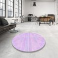 thumbnail image 4 of Ahgly Company Tapis d'Intérieur Lavable en Machine Carré Transitionnel Lilas Violet Vif, 7 Pieds Carré, 4 of 7