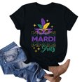 thumbnail image 4 of TIMIFIS T-Shirts à Manches Courtes pour Femmes, Carnavals Tendance, T-Shirt à Imprimé Graphique, Décontracté, Col Rond, Hauts d'Été, Vêtements, 4 of 5