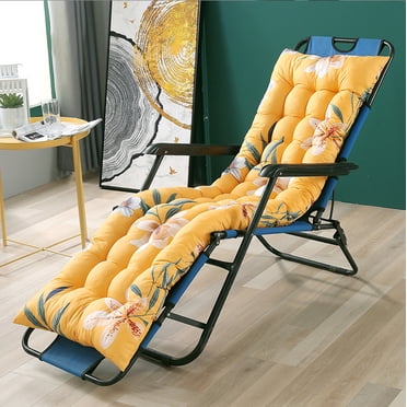 Patio Chair Lounger Cushion,Chair Cushion Waterproof Durable Chaise,Lounge Cushion for Indoor Outdoor Furniture Thicker Padded Chaise Lounger Swing Bench Cushion Chair Pad for Outdoor Indoor Office