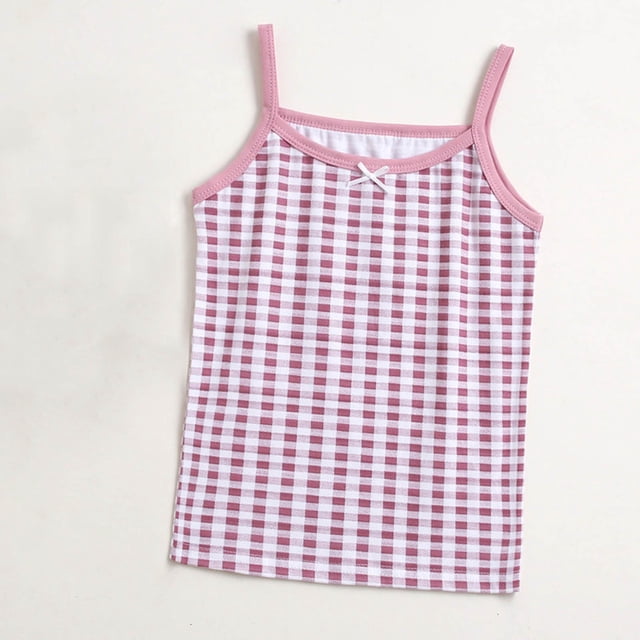 Soki Girls Layer Undershirt Summer T-shirt Base Shirt Round-Neck Camisoles Tops