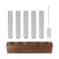 thumbnail image 2 of Glass Plant Propagation Station With Wooden Stand Desktop Plant Terrarium Home Decor, 2 of 7