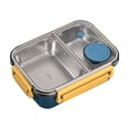 thumbnail image 2 of Dvkptbk 304 Stainless Steel Lunch Box Sealed Lunch Box Portable Lunch Box for Students and Office Workers Microwaveable Lunch Box, 2 of 6