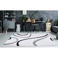 thumbnail image 2 of Modern Contemporary Spiral Pattern Straps Minimalistic Design Area Rug Carpet Tapis For Living Room Bedroom Grey White Blue 4x6 5x8 6x9 8x10 Feet, 2 of 6