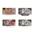 thumbnail image 4 of Réveil Numérique Led Miroir Électronique Horloges Double Charge Usb Horloges Modernes, 4 of 7