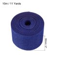 thumbnail image 2 of Unique Bargains 2 Inch x 11 Yards Jute Crafts Party Wrapping Decoration Burlap Fabric Ribbon Blue, 2 of 6