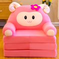 thumbnail image 4 of Infant Couch Cover, Foldable Furniture Protector Sofa Bed Cover Washable Cartoon Pink Sheep, 4 of 9